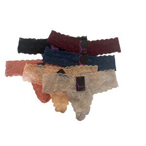 Sofra Lace Thong Underwear Bundle of 6
